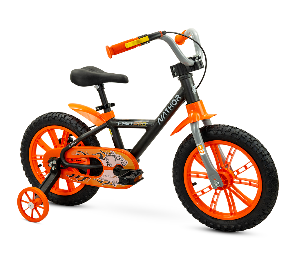 BICICLETA NATHOR FIRST PRO 3 ARO 14 PRETO...