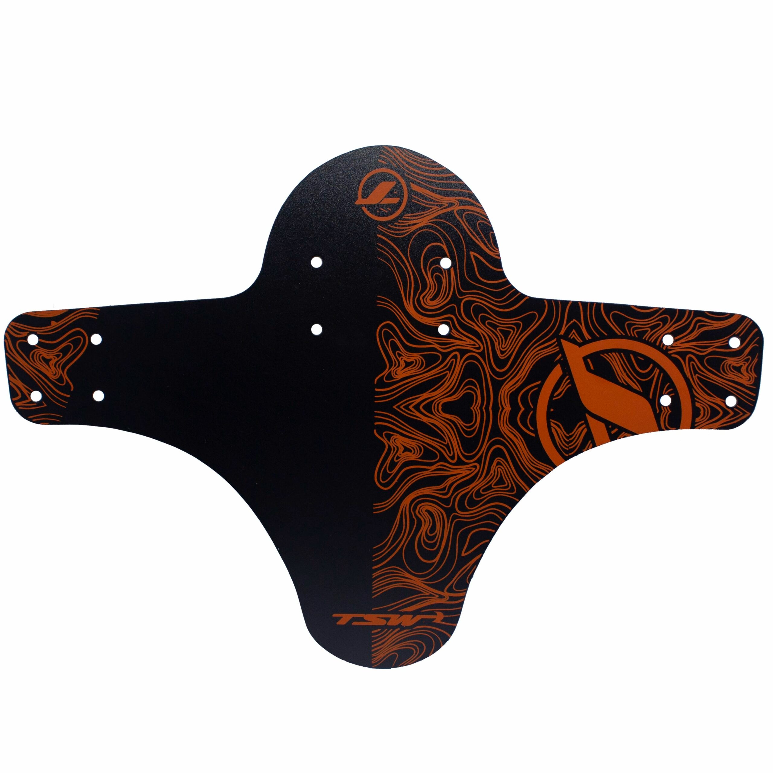 PARALAMA DIANTEIRO TSW PRETO / LARANJA