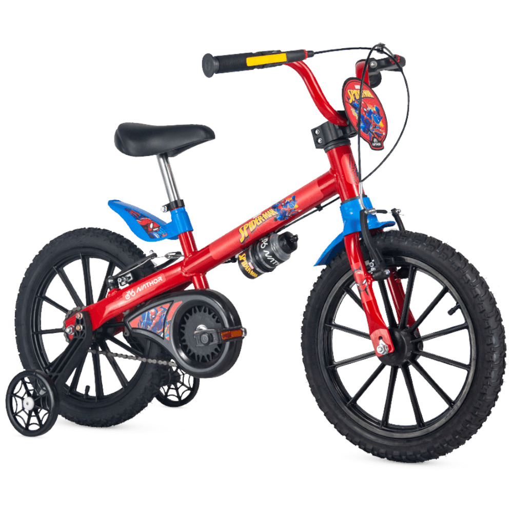 BICICLETA NATHOR SPIDER-MAN 16 VERMELHO/A...