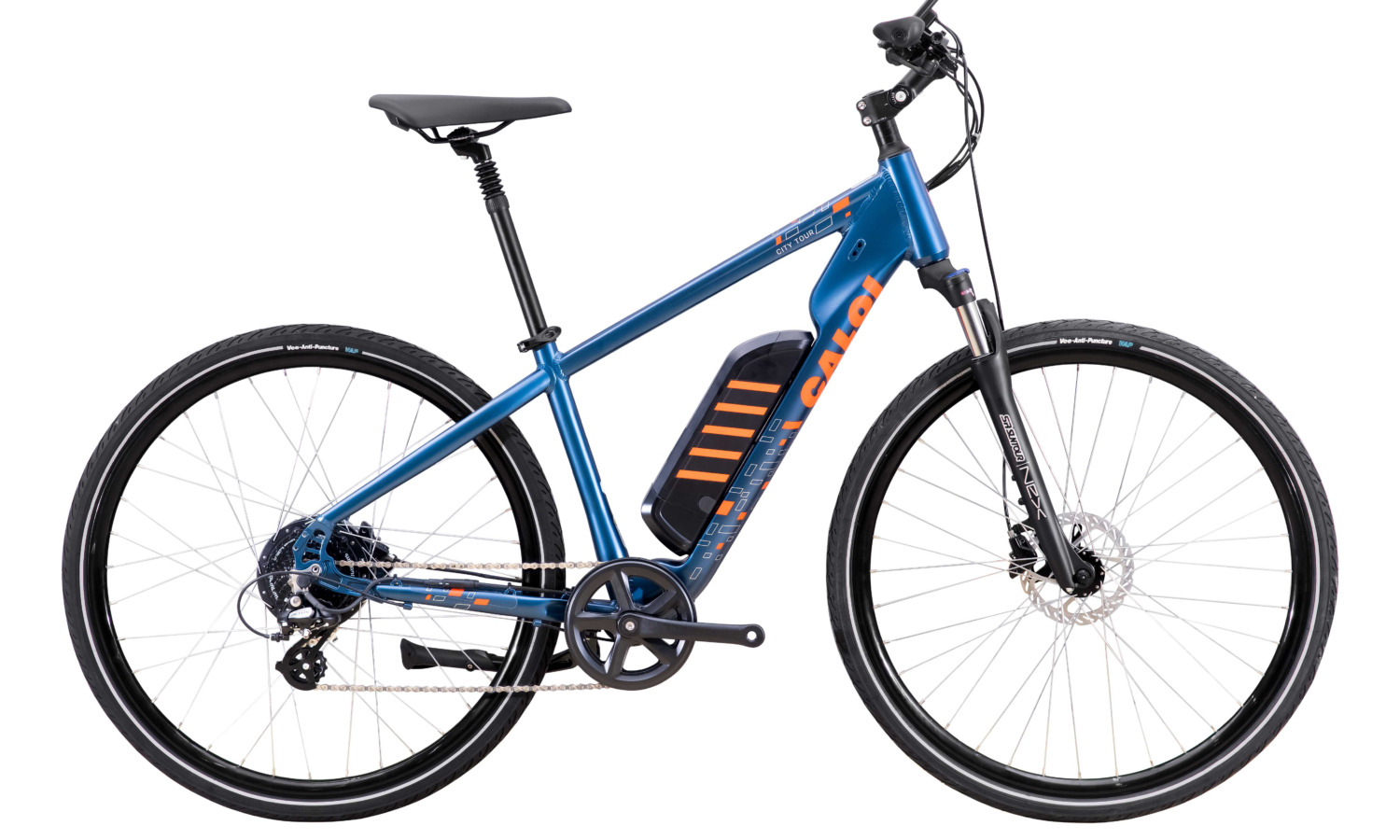 BICICLETA CALOI CITY TOUR AZUL/LARANJA T:P