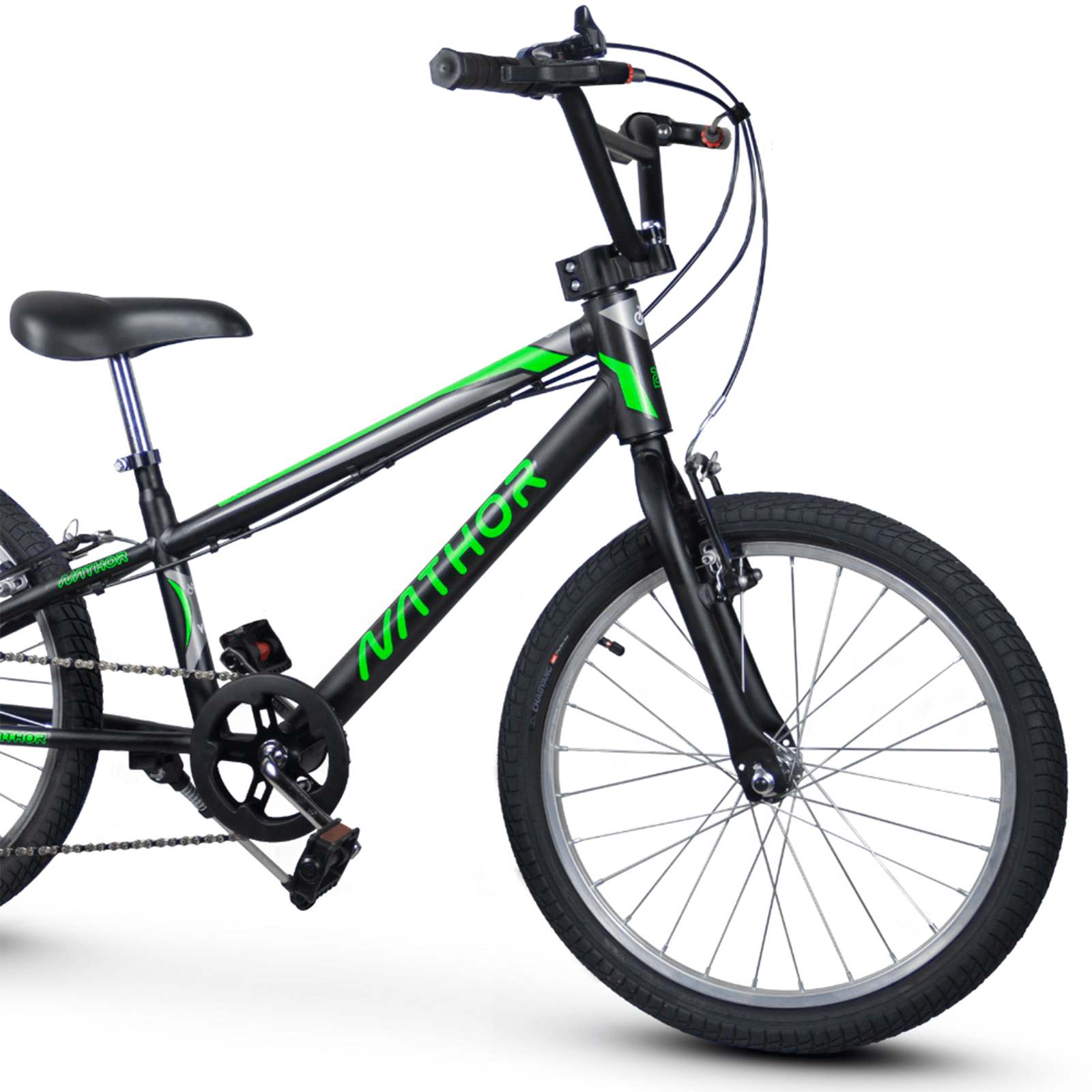 BICICLETA NATHOR BLADE PRETO/VERDE T:U