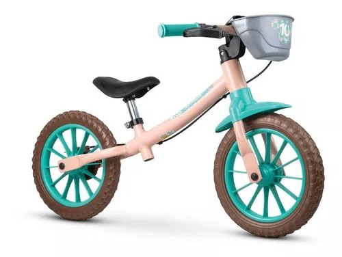 BICICLETA BALANCE NATHOR LOVE 2 ROSA/AZUL...