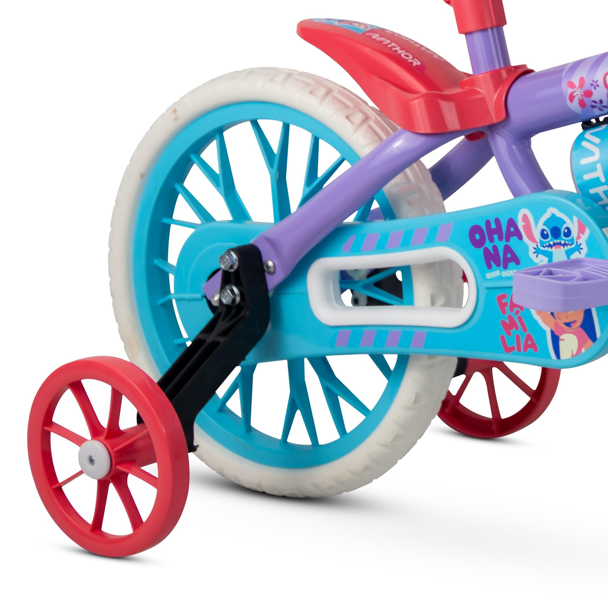 BICICLETA NATHOR STITCH 12 ROXO/VERMELHO T:U