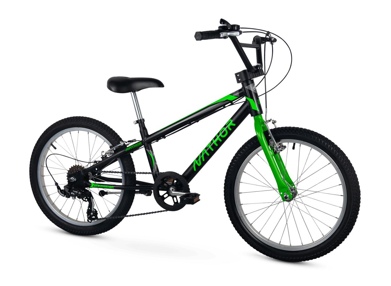 BICICLETA NATHOR BLADE GREEN 20 VERDE/PRE...