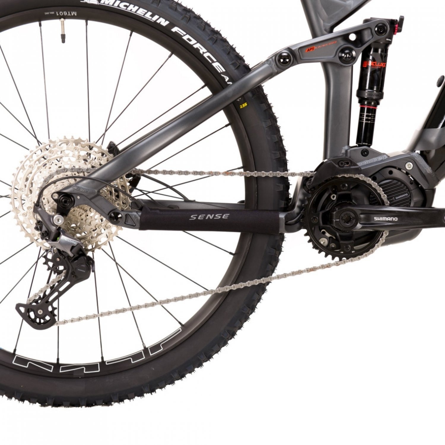 BICICLETA SENSE IMPULSE E-TRAIL CINZA/LAR...