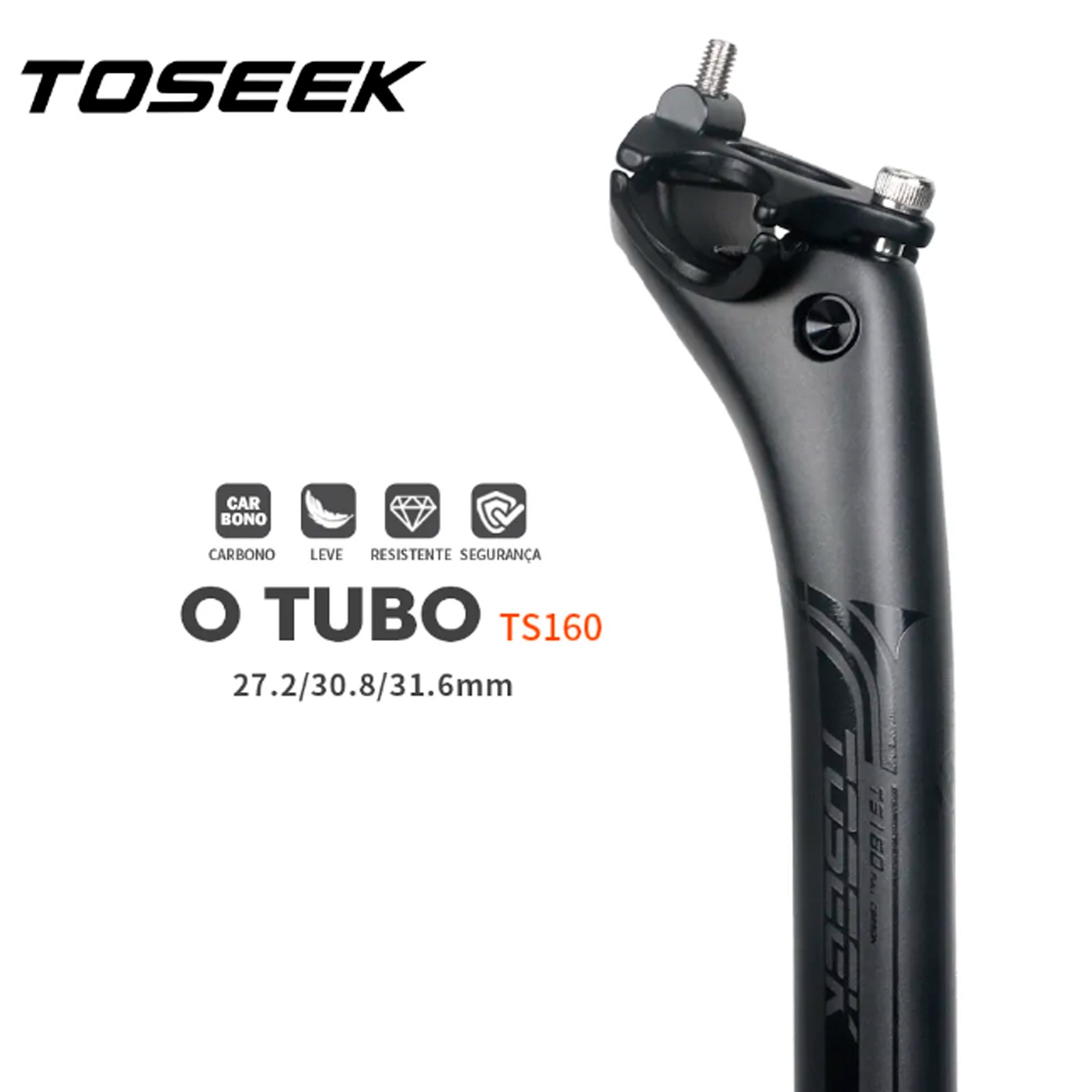 CANOTE 31.6 X 400MM TOSEEK TS160 CARBONO
