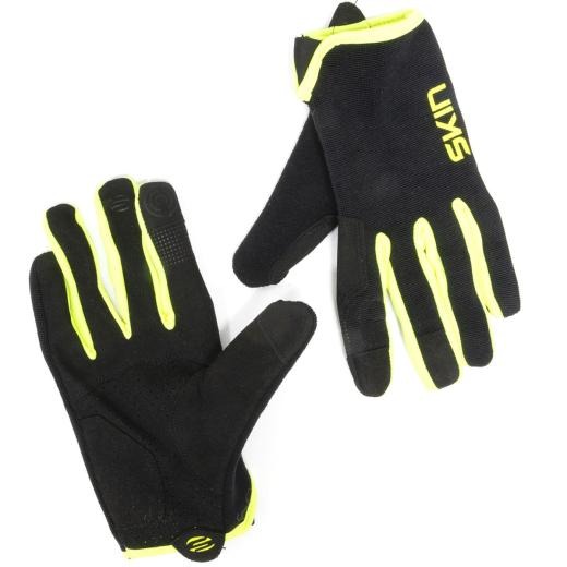 LUVAS SKIN SPORT FLAT PRETO/AMARELO T:G