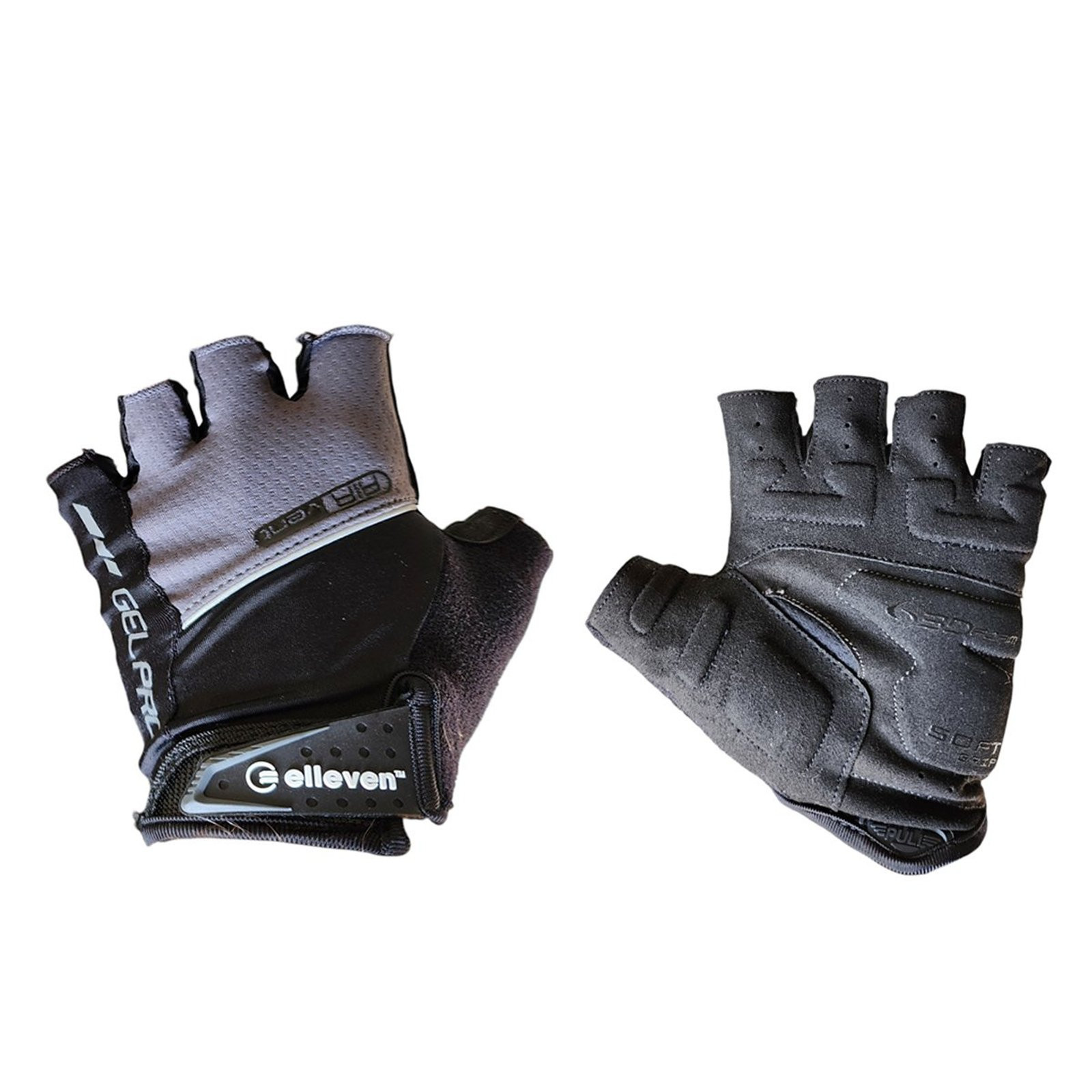 LUVAS ELLEVEN BIKE DEDO CURTO PRETO/CINZA