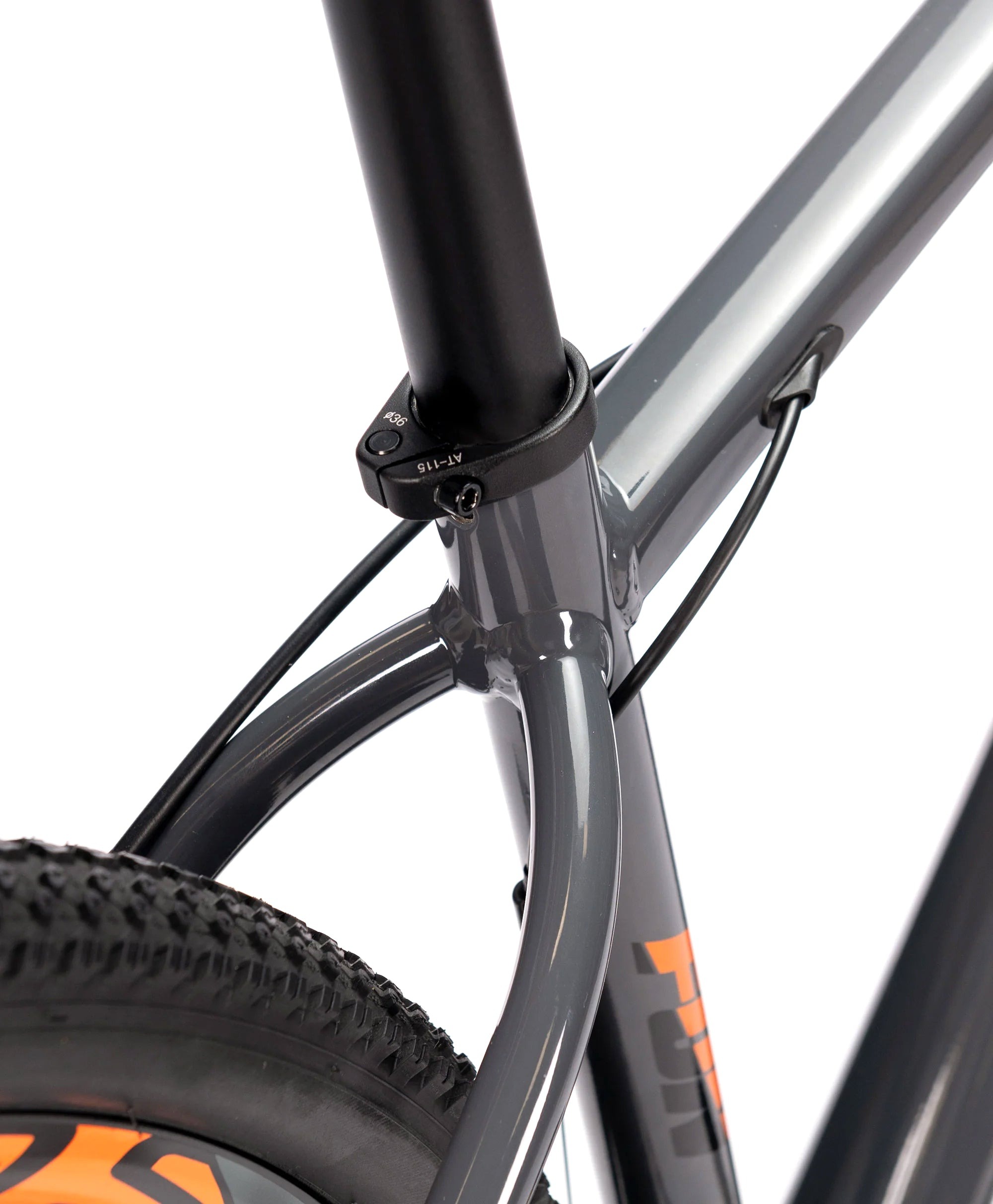 BICICLETA SENSE FUN COMP CINZA/LARANJA T: M