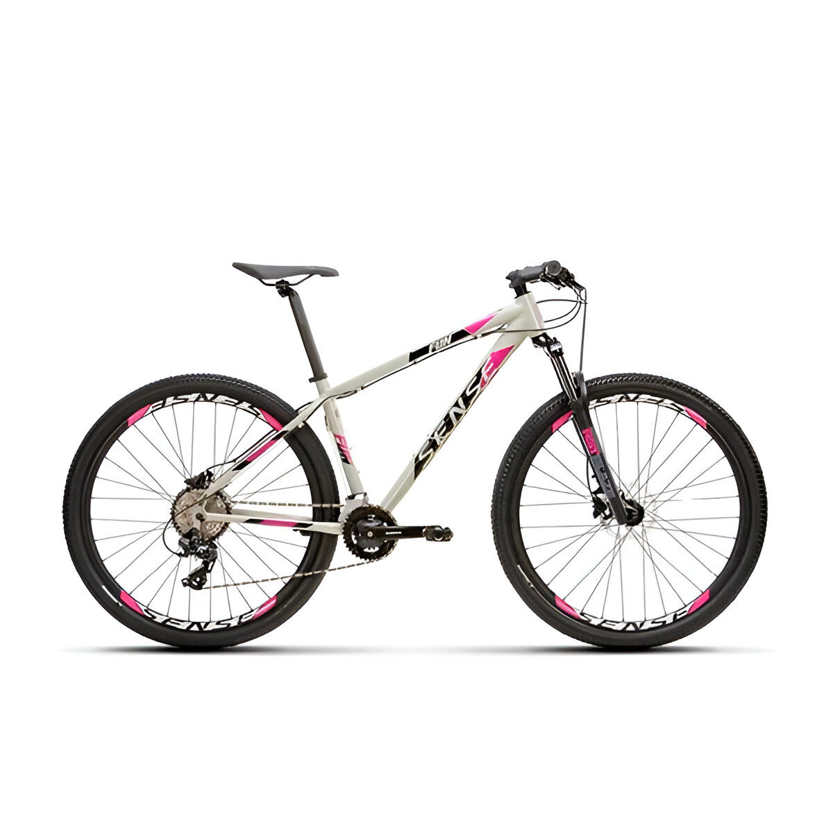 BICICLETA SENSE FUN COMP GRAFITE/ ROSA T:M