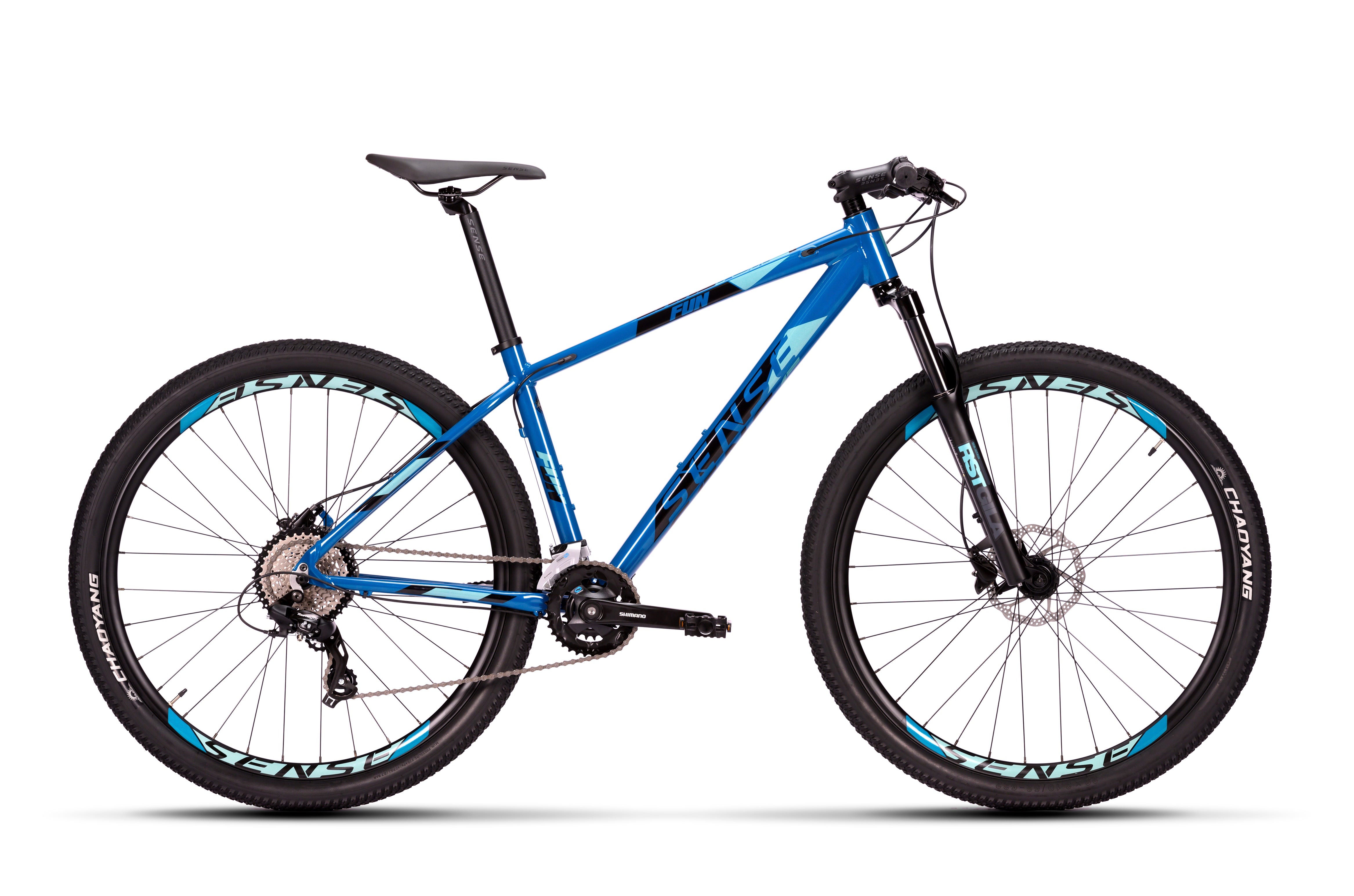 BICICLETA SENSE FUN COMP AQUA/PRETO T:P