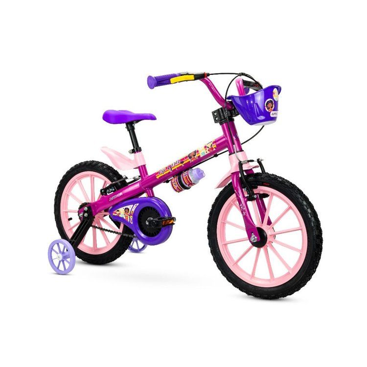 BICICLETA NATHOR TOP GIRLS ROSA/ROXO