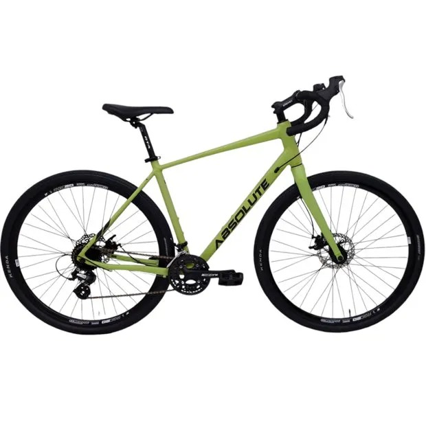 BICICLETA ABSOLUTE GRAVEL ALL ROAD 2X8 VERDE