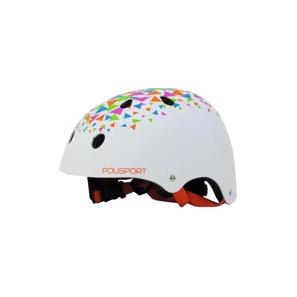 CAPACETE POLISPORT URBAN BRANCO/LARANJA