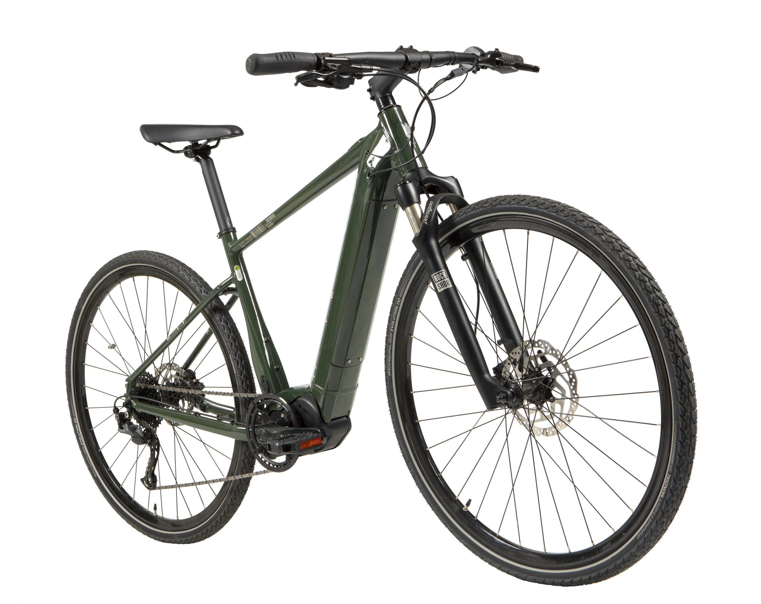 BICICLETA CALOI E-VIBE CITY TOUR PRETO/VERDE