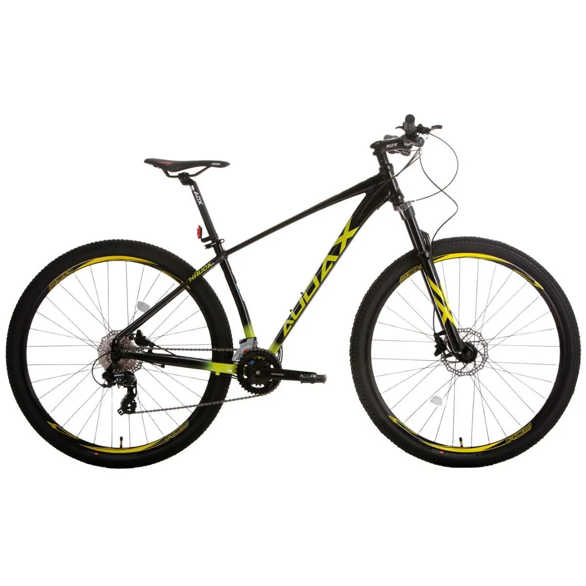 BICICLETA AUDAX HAVOK TX PRETO/AMARELO TAM:M