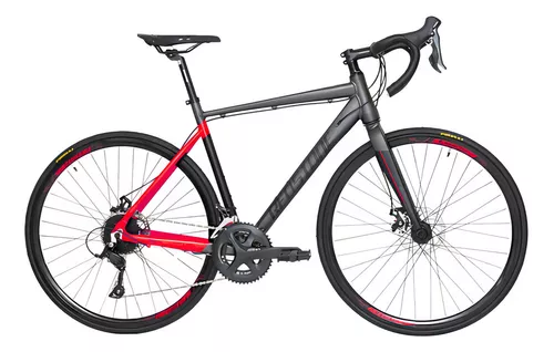BICICLETA REDSTONE ROAD PYTHON CINZA/VERM...