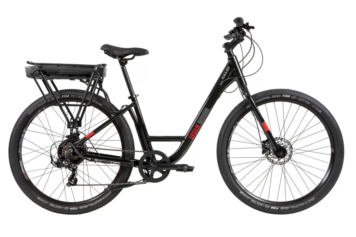 BICICLETA CALOI URBAM 27 PRETO/VERMELHO