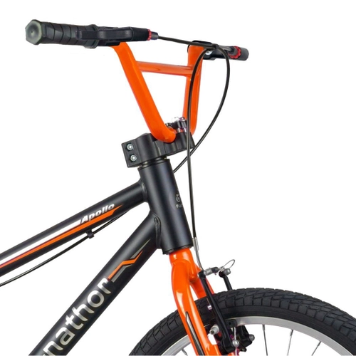 BICICLETA NATHOR APOLLO ARO 20 PRETO/LARANJA