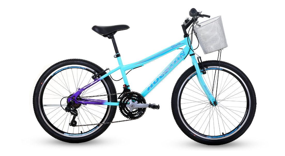 BICICLETA 24 HOUSTON WINDY VERDE/ROXO TAM:U