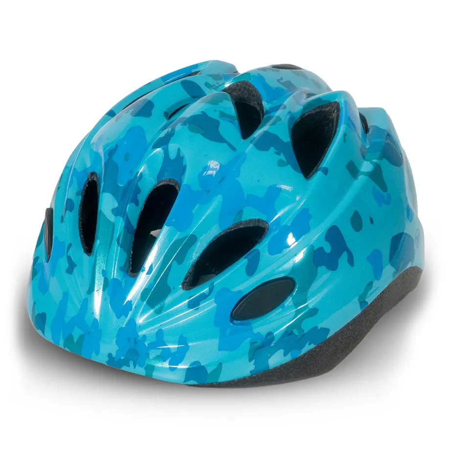 CAPACETE INFANTIL TSW  AZUL CAMUFLADO