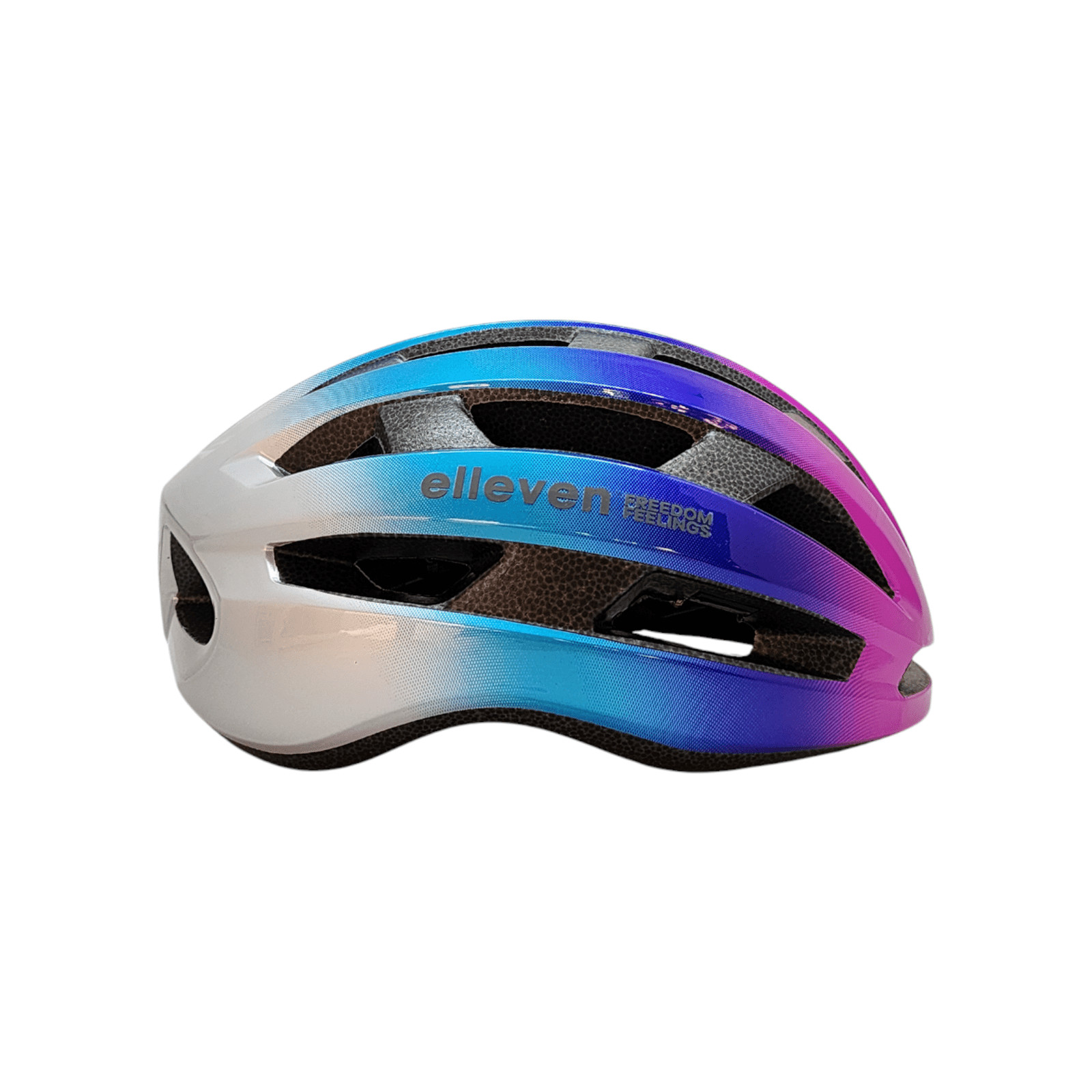 CAPACETE ELLEVEN MTB INMOLD ROSA/AZUL/CINZA