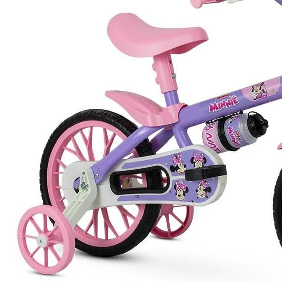 BICICLETA NATHOR MINNIIE ARO 12 ROSA/ROXO
