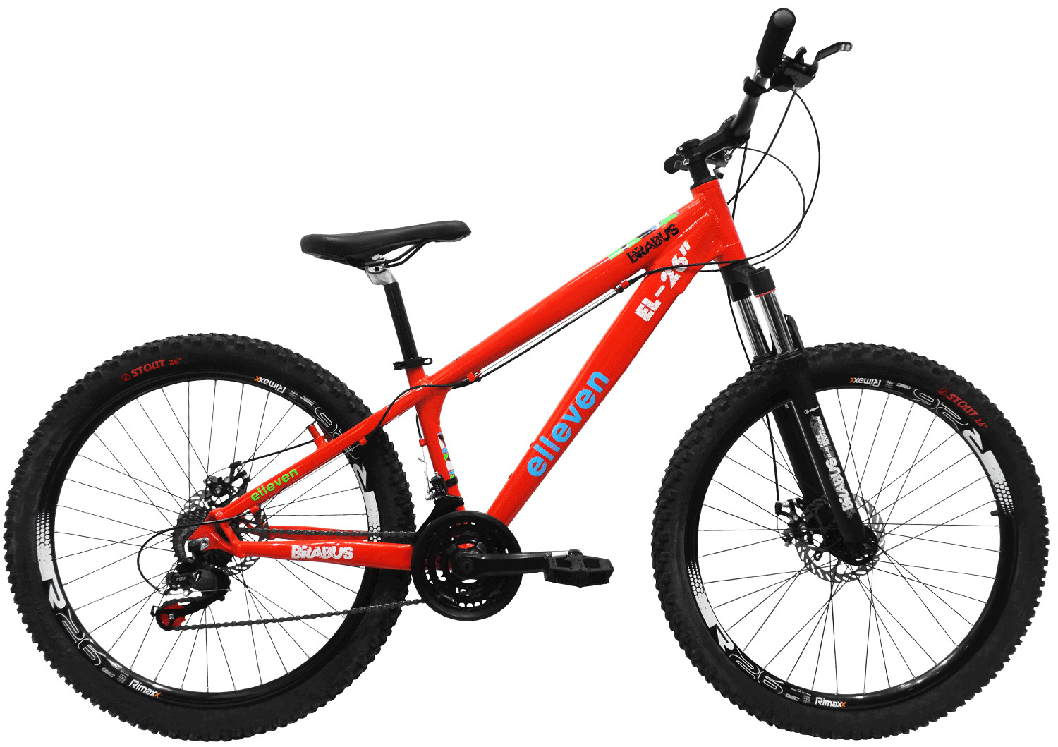BICICLETA ELLEVEN BRABUS 26 LARANJA