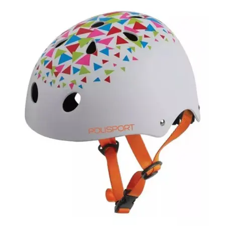 CAPACETE POLISPORT URBAN BRANCO/LARANJA
